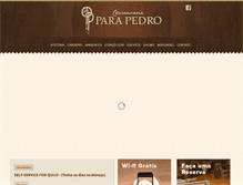 Tablet Screenshot of churrascariaparapedro.com.br